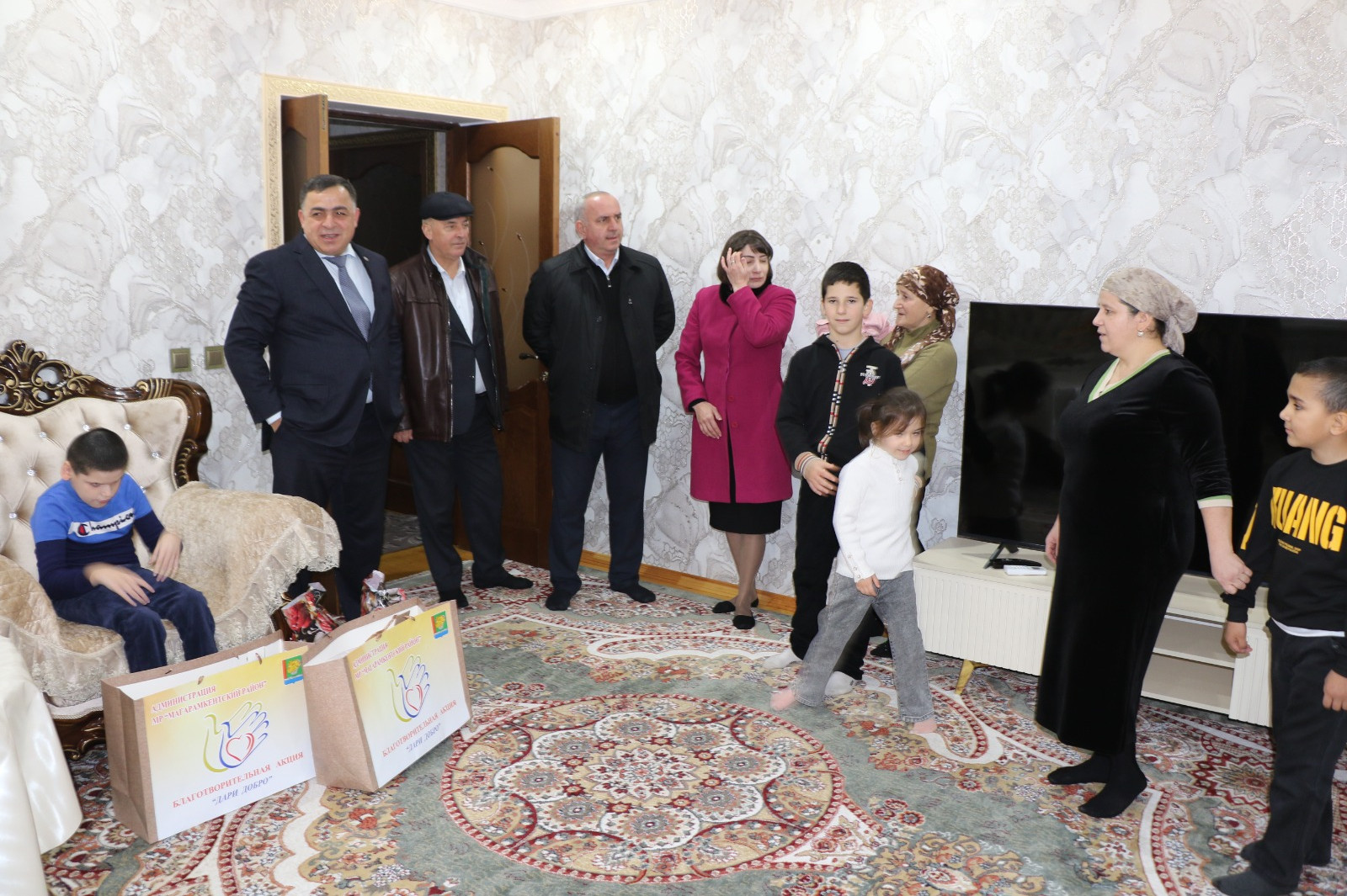 Посещение семей  участников СВО,  где есть дети инвалиды.